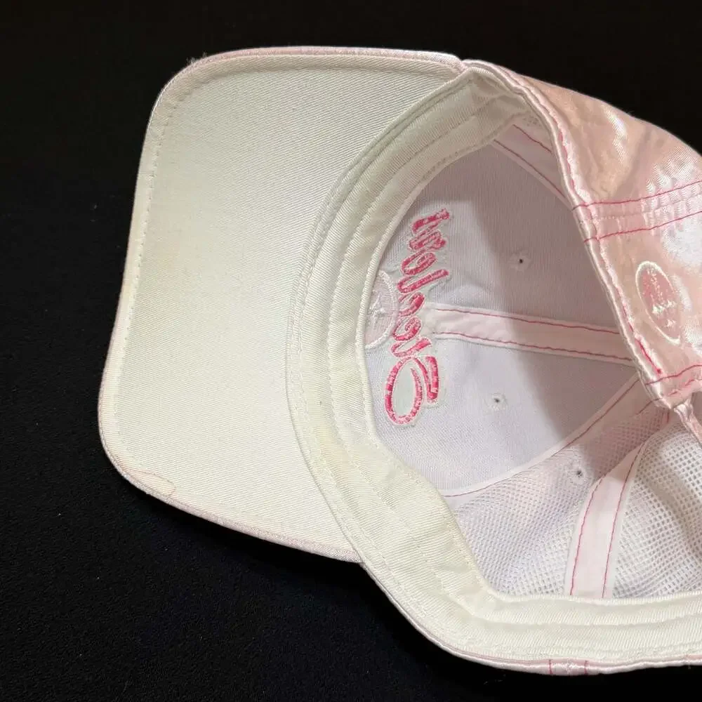 Reebok NFL Pittsburgh Steelers Women's Pink Satin Embellished Adjustable Hat
